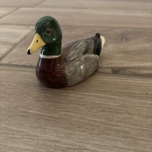 Vintage Edward Norman‎ Ceramic Duck Deerfield Mallard 5"